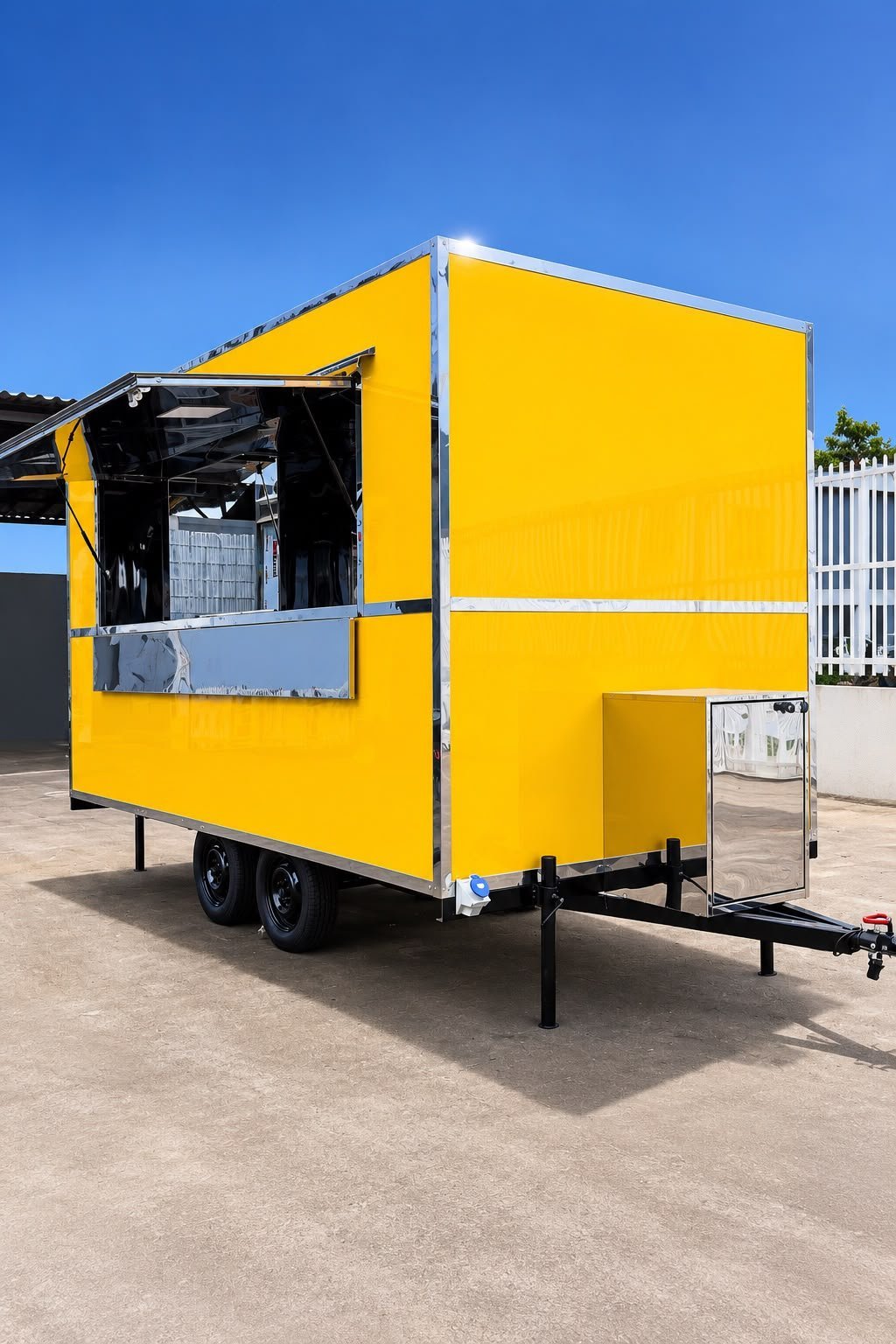 Trailer Casa do Trailer na cor Amarelo